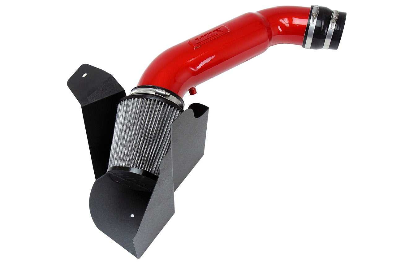 HPS, HPS Short Ram Air Intake Audi A6 Quattro 3.0L Supercharged (C7) (2012-2015) Blue / Polished / Red / Black