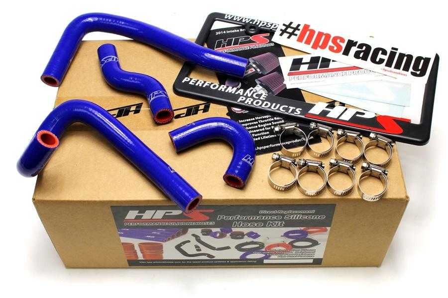 HPS, HPS Silicone Heater Hoses Mazda RX7 FD3S (93-95) Red / Blue / Black