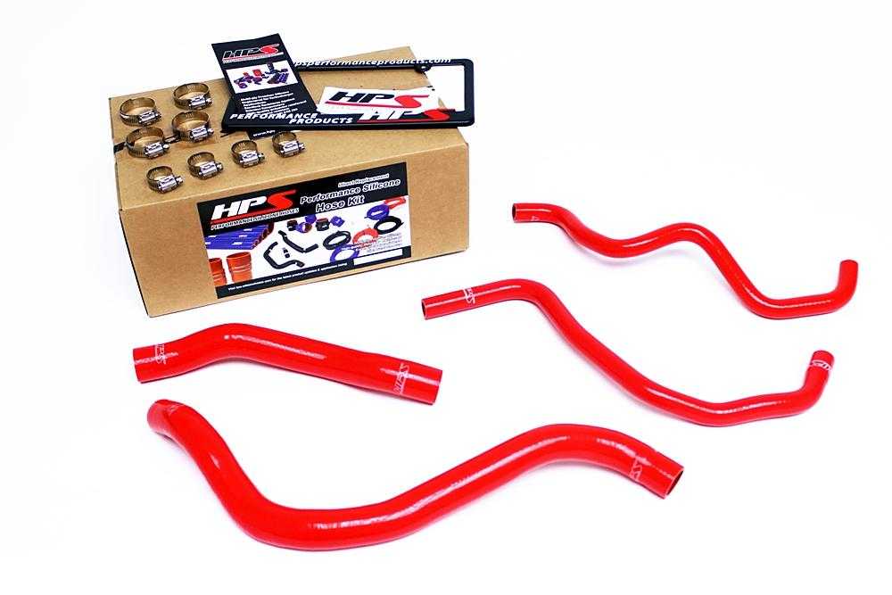 HPS, HPS Silicone Radiator + Heater Hoses Acura TSX 3.5L V6 LHD (10-14) Red / Blue / Black