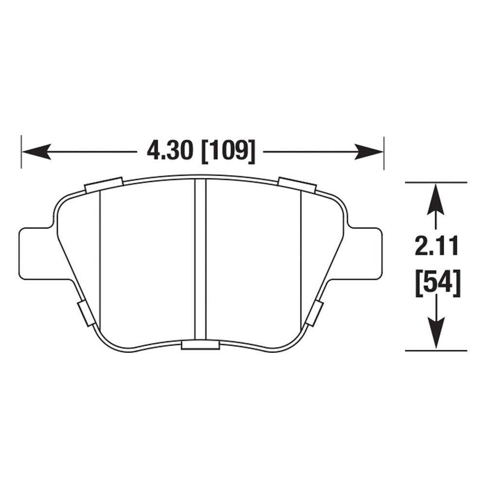 Hawk, Hawk HPS Brake Pads Audi A3 / A3 Quattro (2010-2013) Rear Set HB695F.609