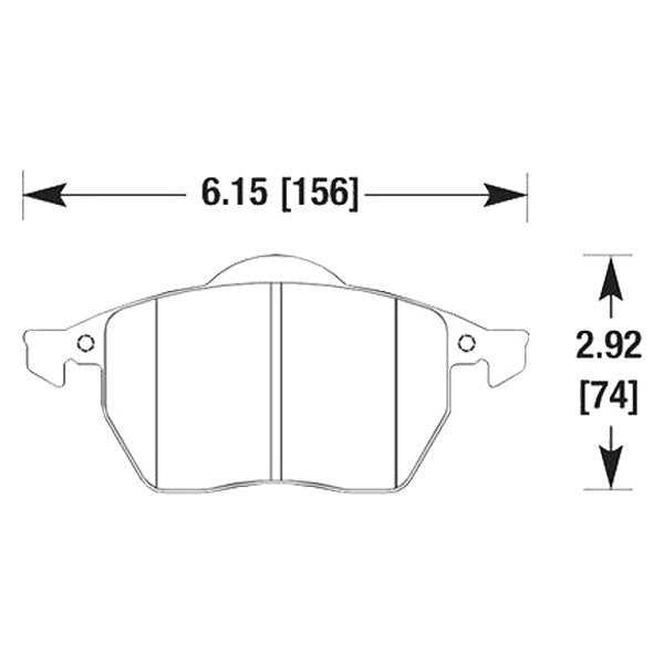 Hawk, Hawk HPS Brake Pads Audi TT/TT Quattro (00-02) Front Set w/ or w/o Sensor