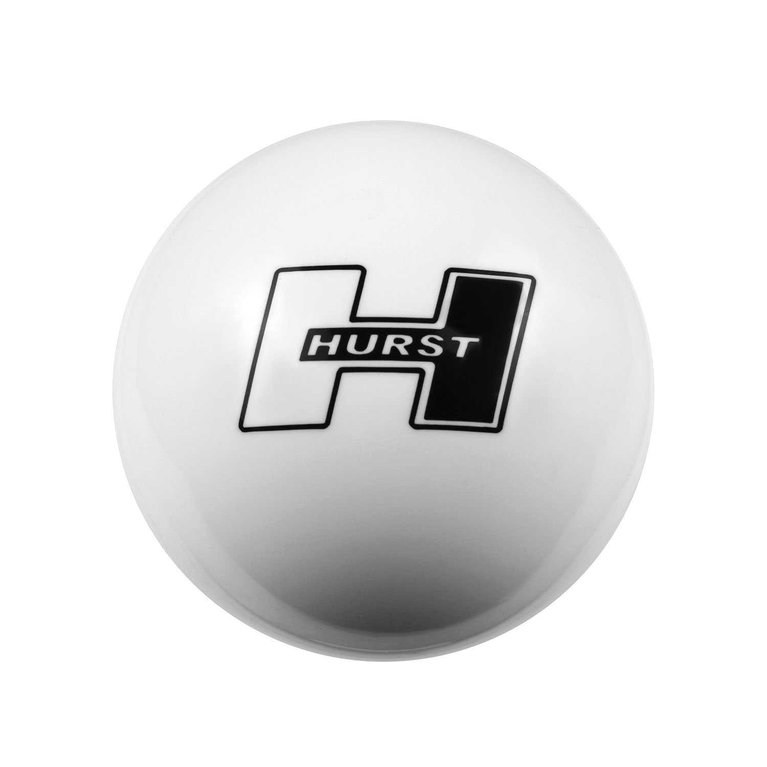 Hurst, Hurst Logo Shift Knob (Universal) 1631401 - White