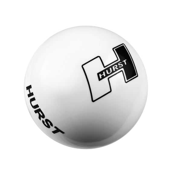 Hurst, Hurst Logo Shift Knob (Universal) 1631401 - White