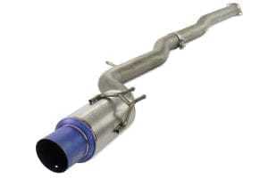 Invidia, Invidia Full Titanium Exhaust Mitsubishi Lancer EVO X 10 (08-15) Catback w/ Blue Burnt Tip