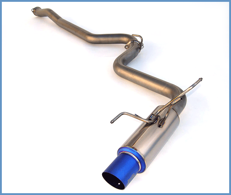 Invidia, Invidia Full Titanium Exhaust Subaru WRX & STi Sedan [Single Exit Blue Tip] (2015-2020) HS15SW4TRG