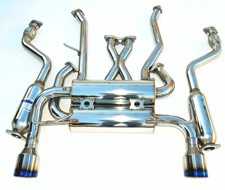 Invidia, Invidia Gemini Exhaust Infiniti G35 Coupe (03-06) Titanium Blue or Polished