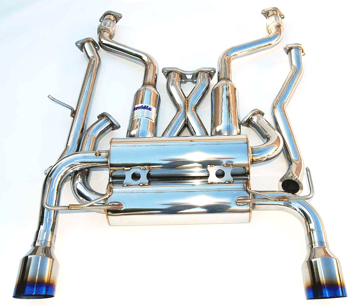 Invidia, Invidia Gemini Exhaust Nissan 370Z (2009-2019) Polished or Blue Titanium Tips