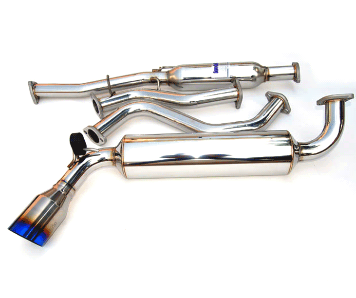 Invidia, Invidia N1 Exhaust Honda Civic EF Hatch (88-91) w/ Titanium Burnt Blue Tip HS88HC3GTT